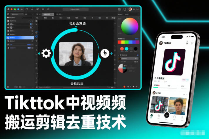 Tiktok中视频纯搬运剪辑去重技术，外来技术，自行测试-智云网