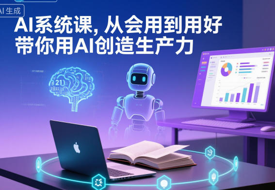AI系统课，从会用到用好，带你用AI创造生产力-智云网
