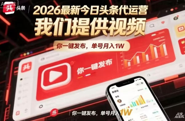 今日头条躺賺模式，你9我1，操作简单，一键发布，单机日入数百，长期合作【揭秘】-智云网