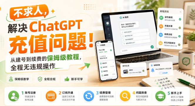 不求人，解决ChatGPT充值问题！从建号到续费的保姆级教程，全程无违规操作-智云网