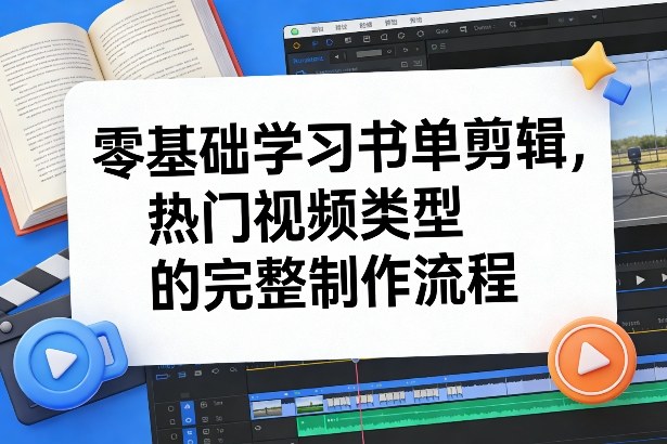 零基础学习书单剪辑，热门视频类型的完整制作流程（更新2026）-智云网