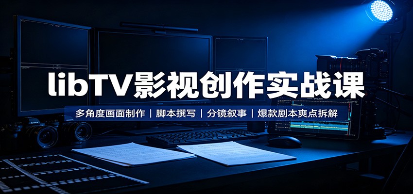 libTV影视创作实战课：多角度画面制作，脚本撰写，分镜叙事，爆款剧本爽点拆解-智云网