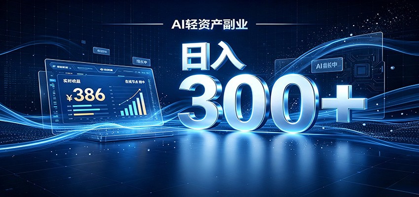 2026 AI轻资产风口，Token中转站小白可入局，日入300+-智云网