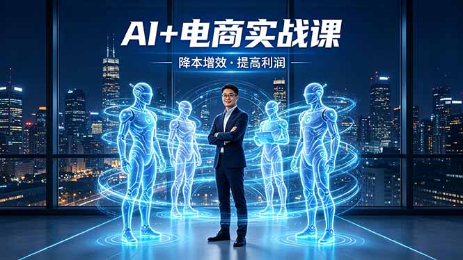 AI+电商实战课,1人+N个AI 智能体,把SOP变AI员工,实现降本增效提高利润-智云网