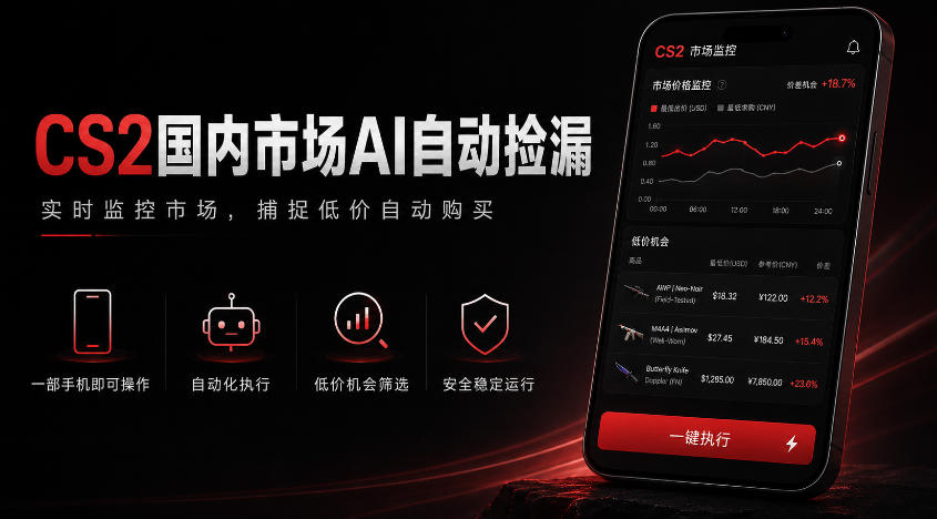 游戏市场AI自动监控，实时检测差价捡漏，简单轻松，日入300+【揭秘】-智云网