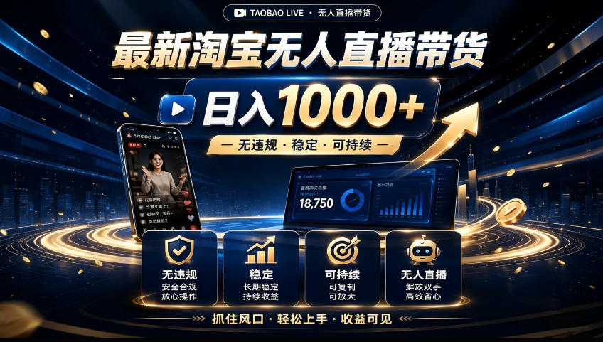 2026淘宝无人直播15.0,独家新技术,不用露脸、不用熬夜,自动直播自动出单,25小时卖17W【揭秘】-智云网