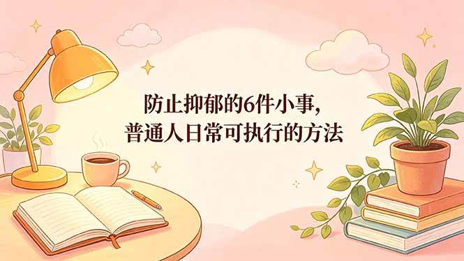 （18385期）付费文章：防止抑郁的6件小事，普通人日常可执行的方法-智云网