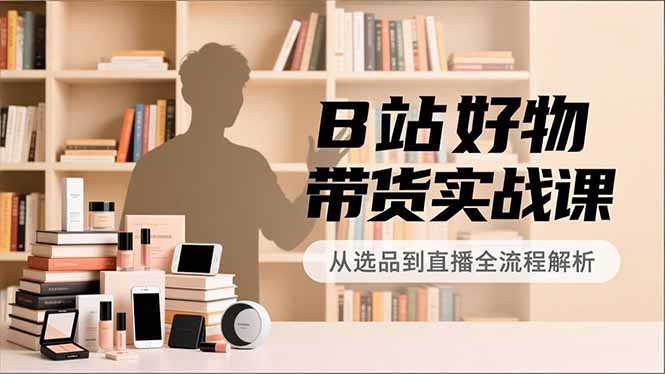 B站好物带货实战课,账号定位、选品拍摄、运营变现,全流程教学,实现UP主月入过万-智云网