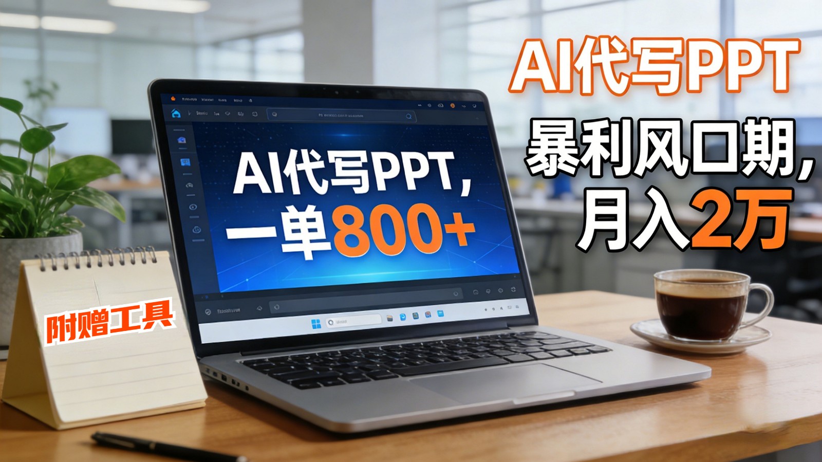 AI 代写做 PPT！一单狂赚 800+，风口期月入 2 万(工具 + 提示词直接送)-智云网