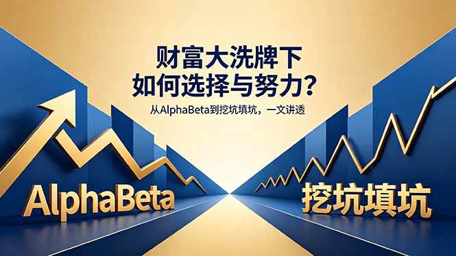 （18371期）付费文章：财富大洗牌下如何选择与努力？从AlphaBeta到挖坑填坑，一文讲透-智云网