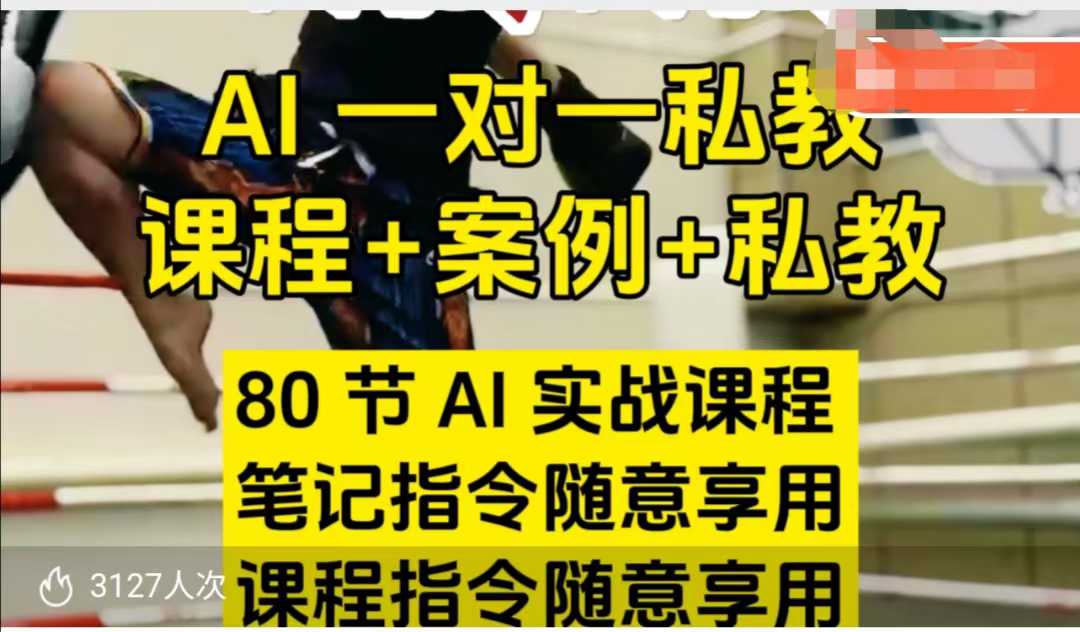 AI指令实战课，课程+案例，80节AI实战课程，笔记指令随意享用，课程指令随意享用（更新26年3月）
