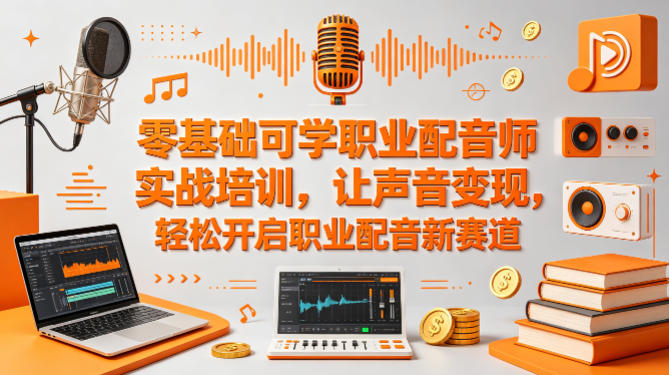 零基础可学职业配音师实战培训，让声音变现，轻松开启职业配音新赛道-智云网