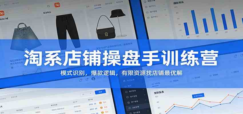 淘系店铺操盘手训练营：模式识别，爆款逻辑，有限资源找店铺最优解-智云网