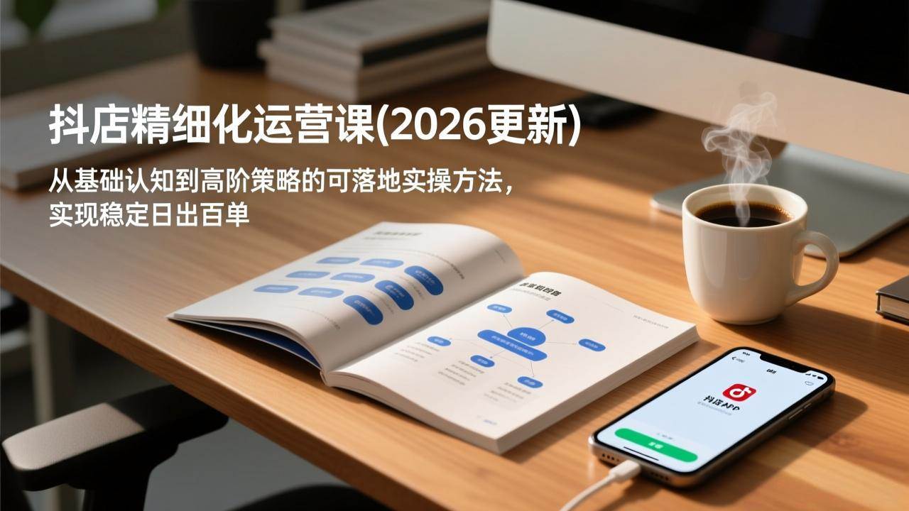 （18421期）抖店精细化运营课(更新5月)，从基础认知到高阶策略的可落地实操方法，实现稳定日出百单-智云网