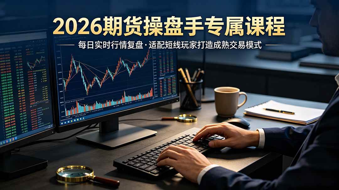 （19093期）2026期货操盘手专属课程-更新6月，每日实时行情复盘，适配短线玩家打造成熟交易模式-智云网
