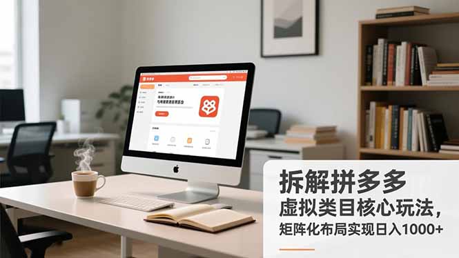 拆解拼多多虚拟类目核心玩法,矩阵化布局实现日入1000+-智云网