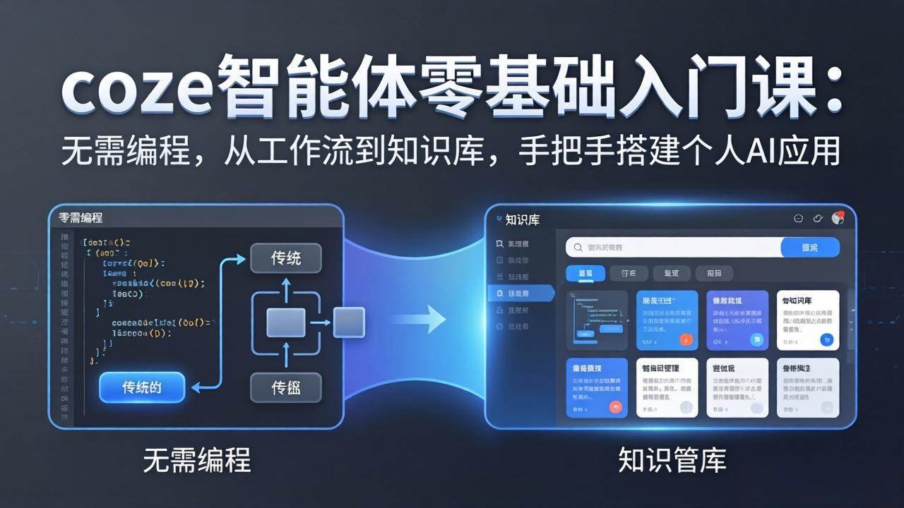 （17775期）coze智能体零基础入门课：无需编程，从工作流到知识库，手把手搭建个人AI应用-智云网