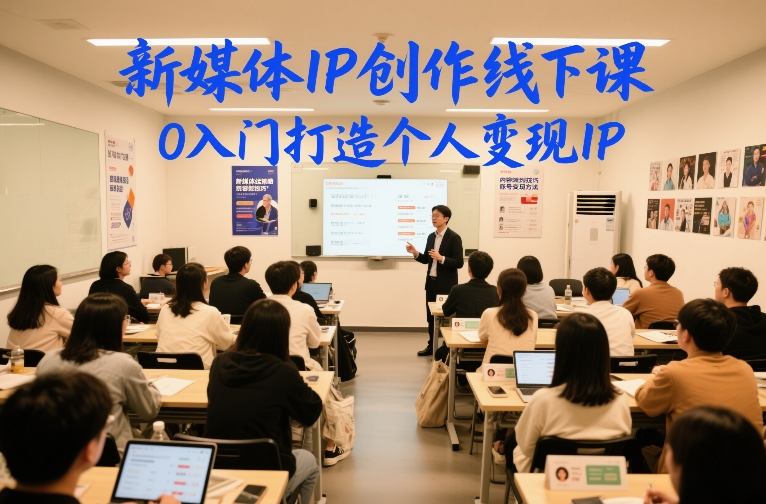 新媒体IP创作线下课,0入门打造个人变现IP-智云网