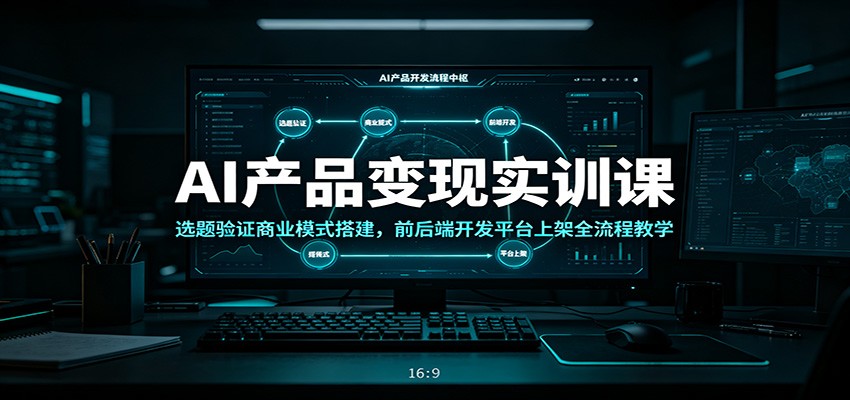 AI产品变现实训课：选题验证商业模式搭建，前后端开发平台上架全流程教学-智云网