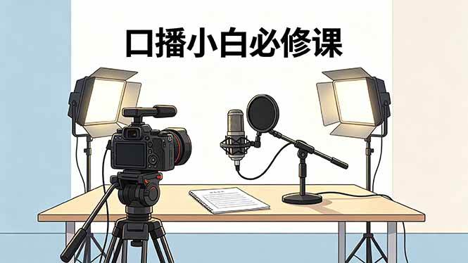 （18428期）口播小白必修课：录像收音灯光设备+脚本撰写，搭专业级录制场景-智云网