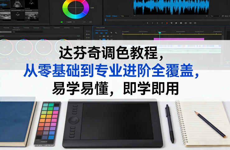 达芬奇调色教程，从零基础到专业进阶全覆盖，易学易懂，即学即用-智云网