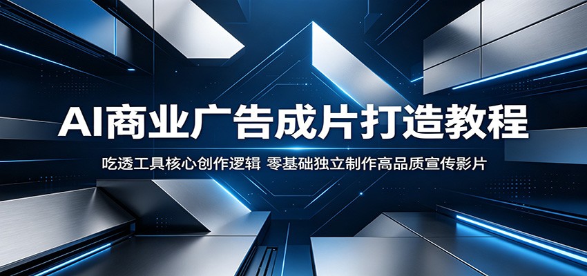 AI商业广告成片打造教程：吃透工具核心创作逻辑，零基础独立制作高品质宣传影片-智云网