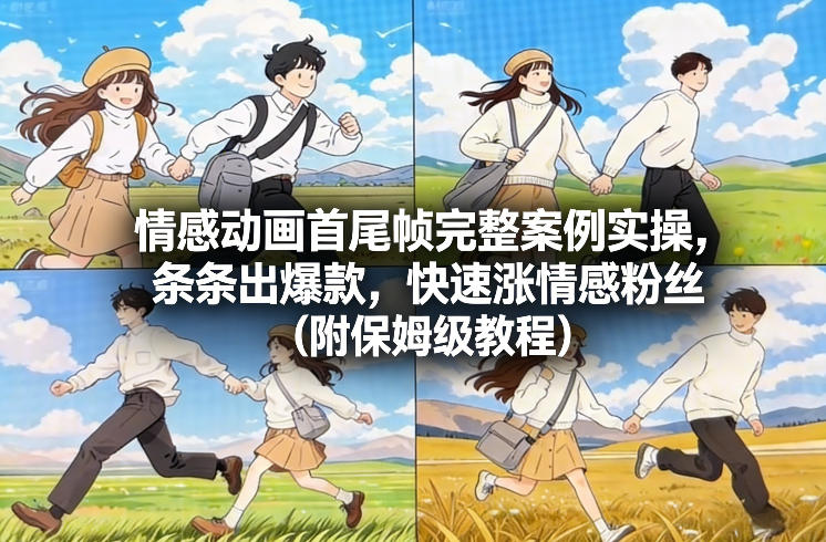 情感动画首尾帧完整案例实操，条条出爆款，快速涨情感粉丝（附保姆级教程）-智云网