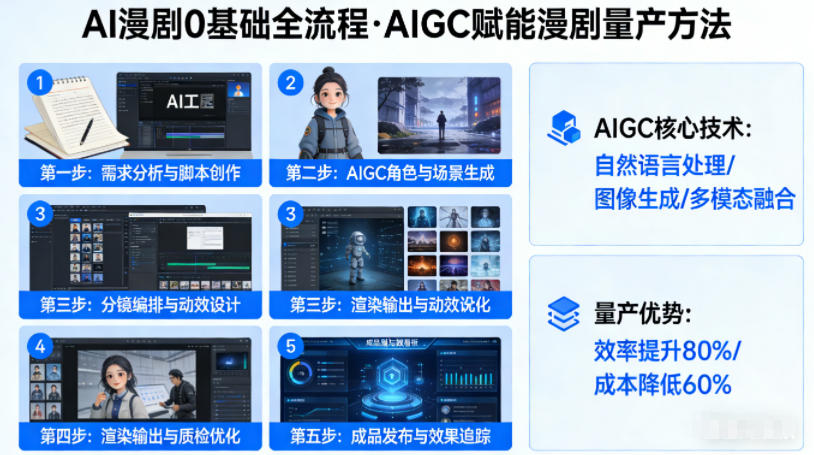 AI漫剧0基础全流程，快速掌握AIGC赋能的漫剧量产方法-智云网