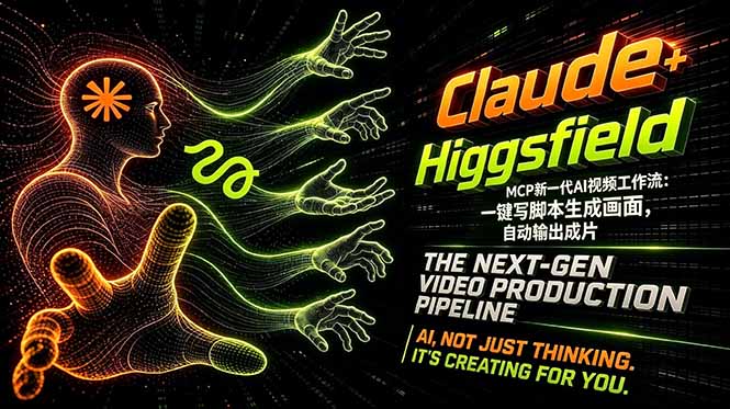 Claude+Higgsfield MCP新一代AI视频工作流:一键写脚本生成画面,自动输出成片-智云网