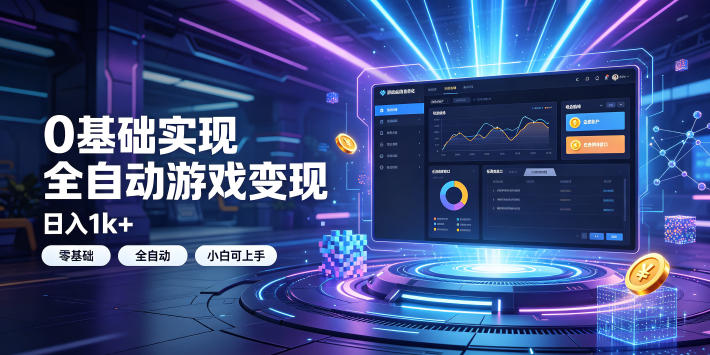 0基础实现全自动游戏变现,日入1k+,小白直接上手搞钱!【揭秘】-智云网