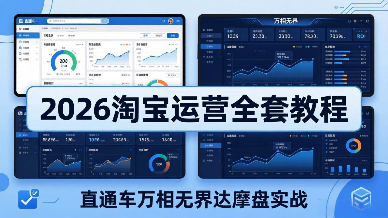 （18308期）2026淘宝运营全套教程(更新5月3日)，直通车万相无界达摩盘实战，从基础到进阶提升流量转化-智云网