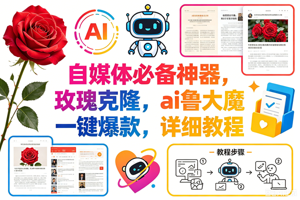 （18441期）玫瑰克隆神器，一键ai大魔，爆款工具，自媒体必备，60多个功能的详细教程-智云网
