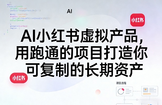 AI小红书虚拟产品，用跑通的项目打造你可复制的长期资产（更新0712）-智云网