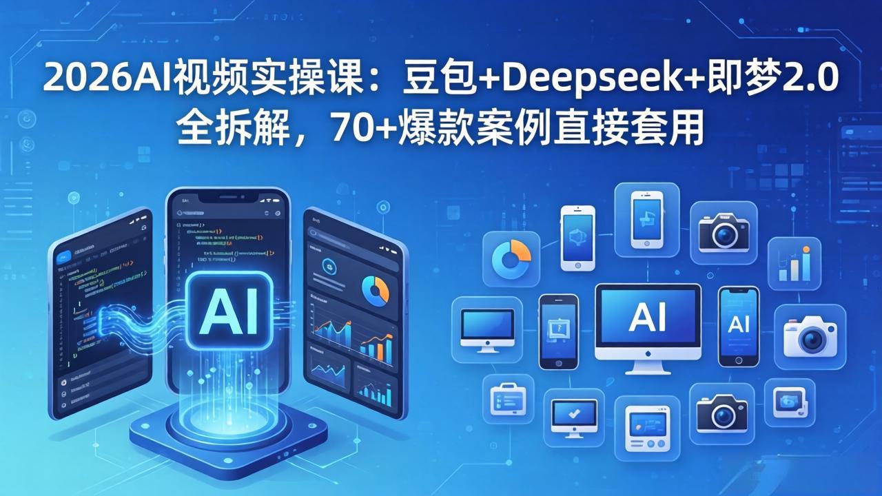 2026AI视频实操课：豆包+Deepseek+即梦2.0全拆解，70+爆款案例直接套用-智云网