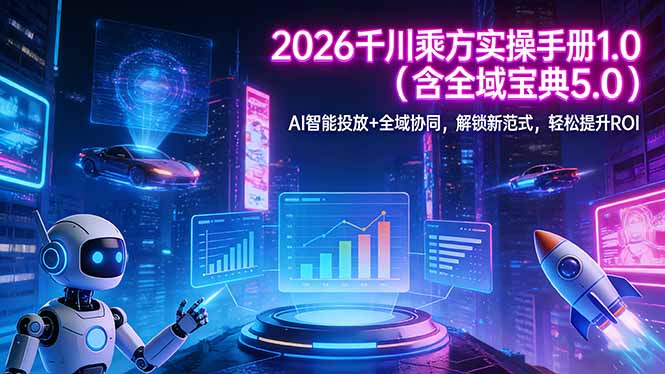 2026 千川乘方实操手册 1.0(含全域宝典 5.0-智云网