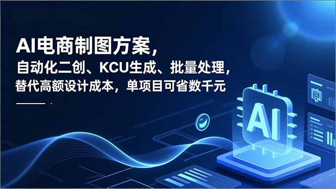 AI电商制图方案，自动化二创、SKU生成、批量处理，替代高额设计成本，单项目可省数千元-智云网