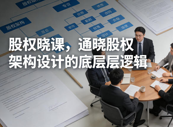 股权晓课，通晓股权架构设计的底层逻辑-智云网