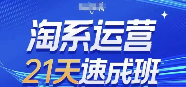 淘系运营21天速成班,0基础轻松搞定淘系运营,不做假把式,快速复制落地(更新26年4月)-智云网