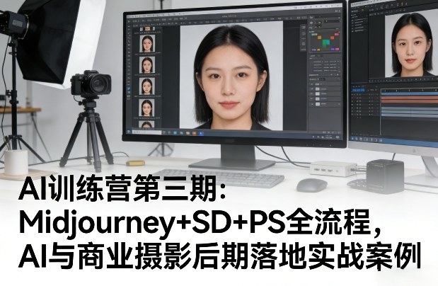 AI训练营第三期：Midjourney+SD+PS全流程，AI与商业摄影后期落地实战案例-智云网