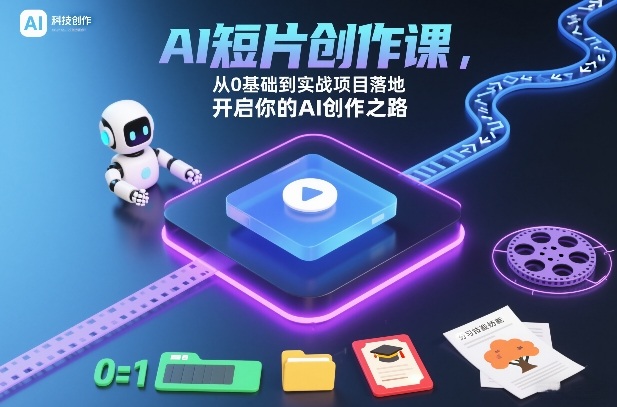 AI短片创作课，从0基础到实战项目落地，开启你的AI创作之路-智云网