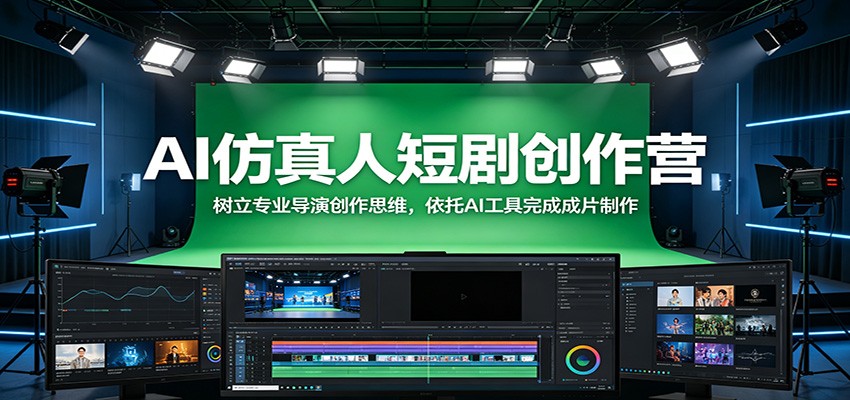 AI仿真人短剧创作营：树立专业导演创作思维，依托AI工具完成成片制作-智云网