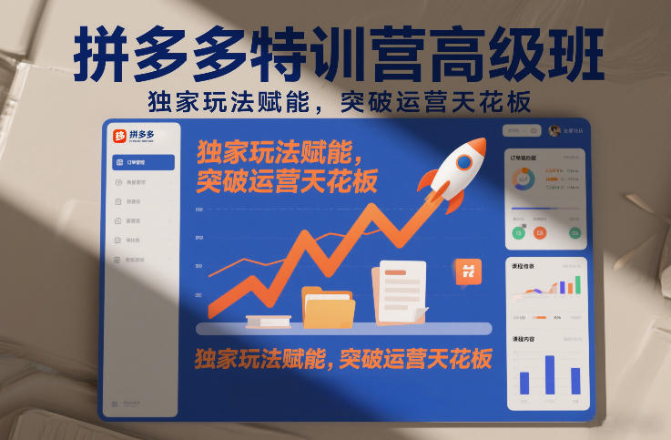 拼多多特训营高阶班，独家玩法赋能，突破运营天花板（更新26年1月）-智云网