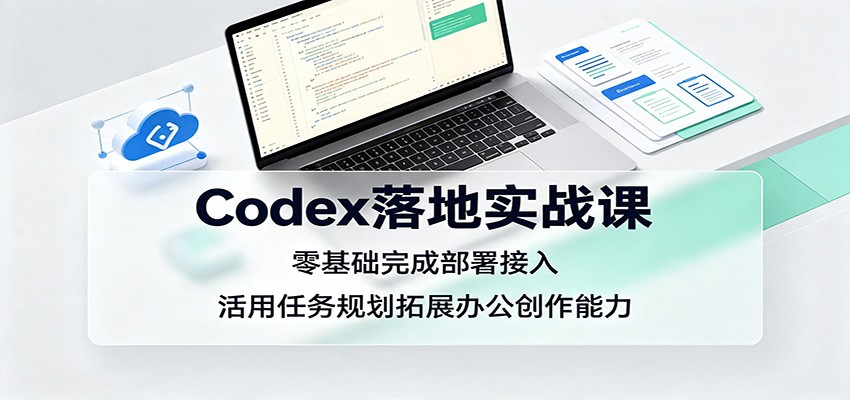 Codex落地实战课：零基础完成部署接入，活用任务规划拓展办公创作能力-智云网