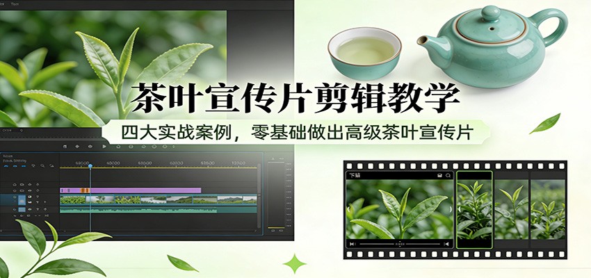 茶叶宣传片剪辑教学:四大实战案例,零基础做出高级茶叶宣传片-智云网