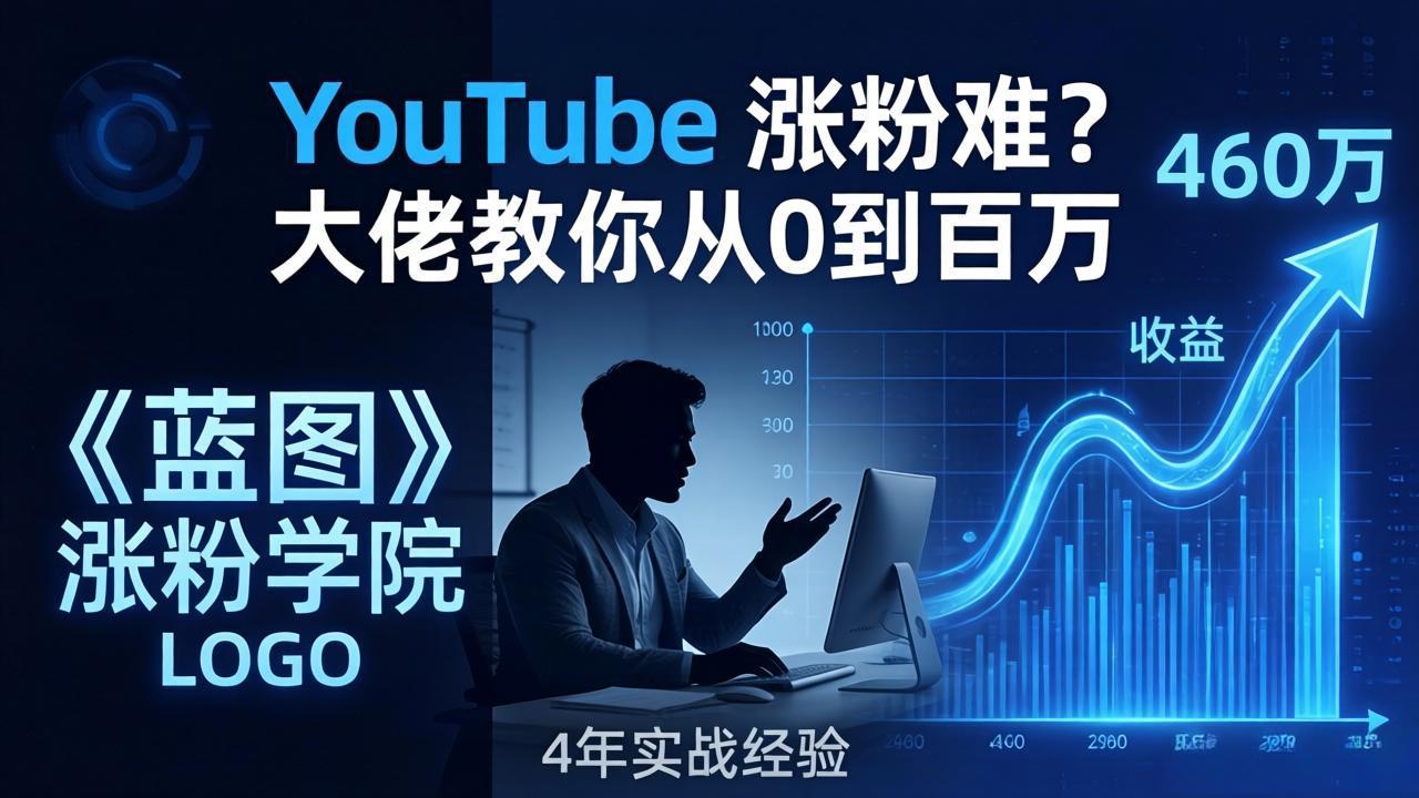 YouTube 涨粉难？《蓝图涨粉学院》：4 年赚 460 万的大佬教策略，从0到百万有路径！-智云网