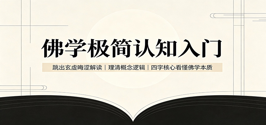 佛学极简认知入门:跳出玄虚晦涩解读,理清概念逻辑,四字核心看懂佛学本质-智云网