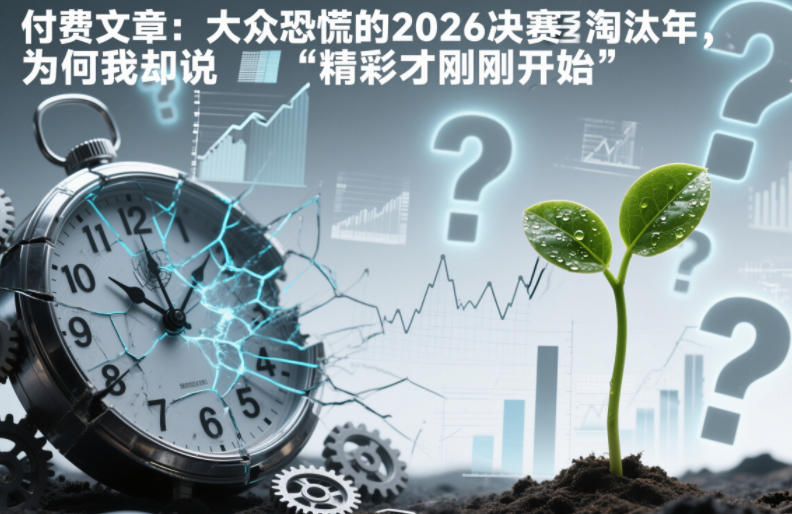 付费文章：大众恐慌的2026决赛淘汰年，为何我却说“精彩才刚刚开始”？-智云网
