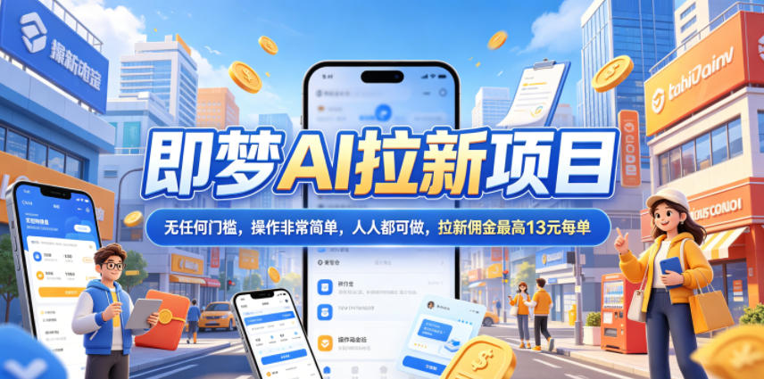 2026年即梦AI拉新项目最新玩法，无任何门槛，操作非常简单，人人都可做，拉新佣金最高13米每单（更新08月07日）-智云网