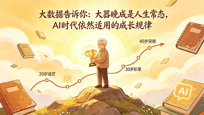 付费文章：大数据告诉你：大器晚成是人生常态，AI 时代依然适用的成长规律-智云网