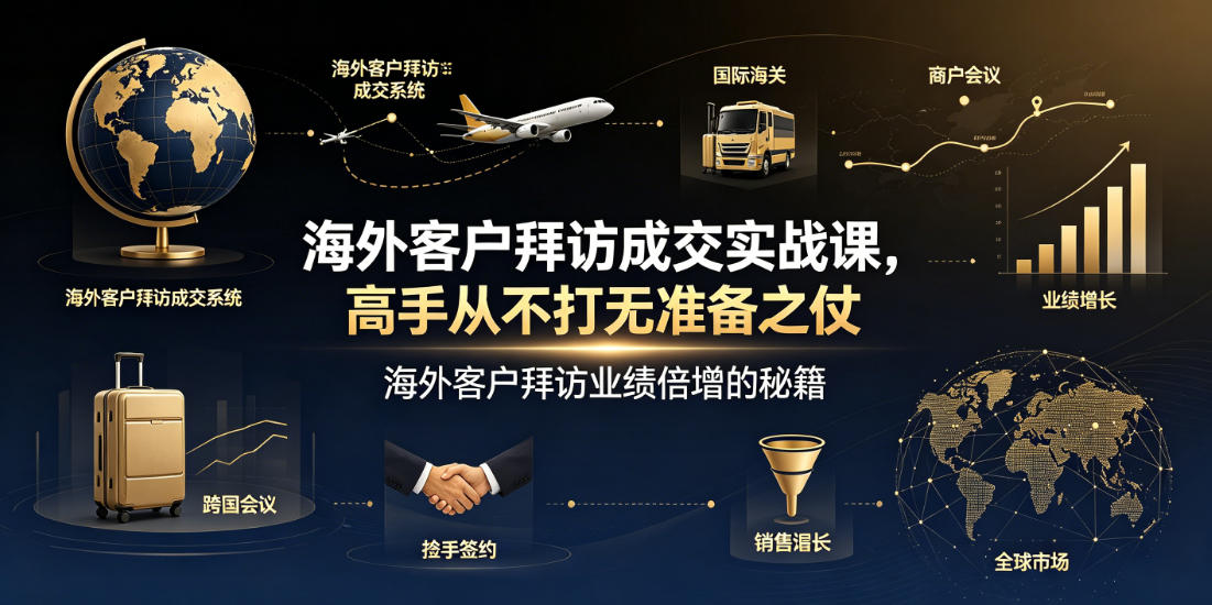 海外客户拜访成交实战课，高手从不打无准备之仗，海外客户拜访业绩倍增的秘籍-智云网